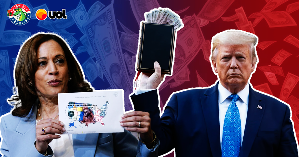 Trump vende Bíblias e a Kamala seu plano populista